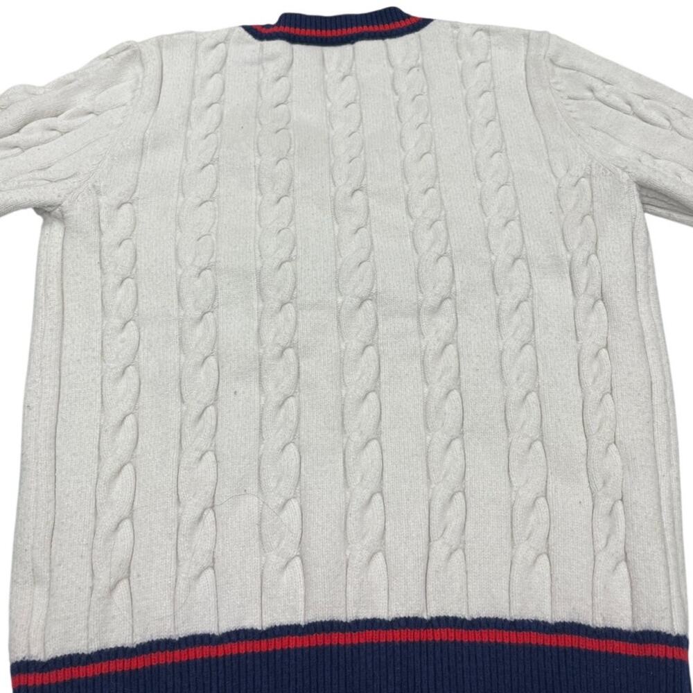 Fendi Roma Cable Knit Wool Sweater Off White Small Italy - Picture 5 of 5